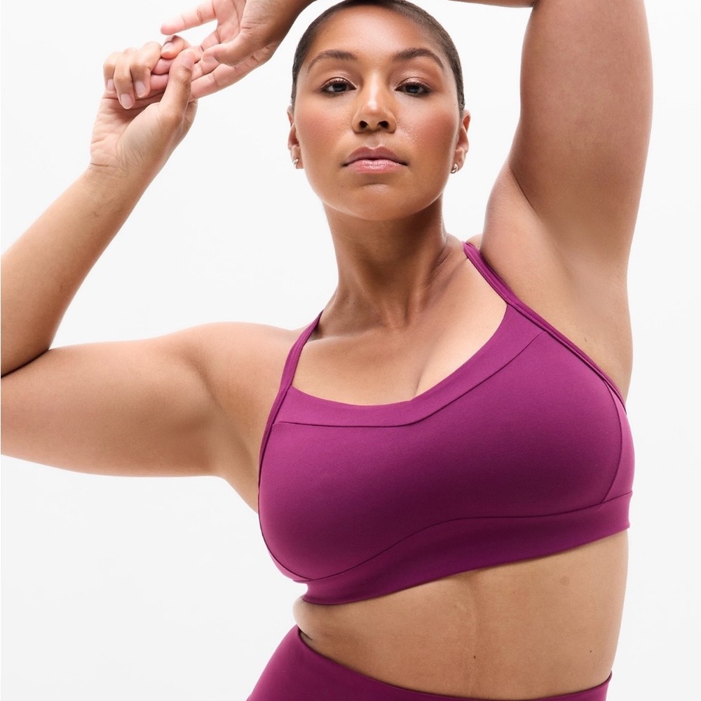 NWT Athleta Vital D-DD Sports Bra in Plum in Size Small